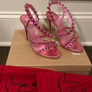 New w/Defect Pink Louboutin Stiletto Pumps w Box, dustbag